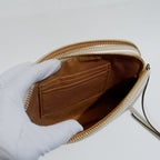 Coach Double Zip Crossbody Pouch in Light Khaki Chalk Signature Canvas