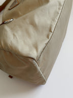 Prada Nylon Mini Duffle Bowler Handbag in Brown