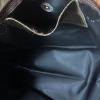 Longchamp Le Pliage Navy Blue & Green Small & Large Short Handle