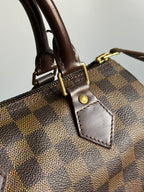 Louis Vuitton 2007 Damier Ebene Canvas Speedy 25 Handbag