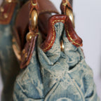 Louis Vuitton Monogram Denim Pleaty Mini Handbag