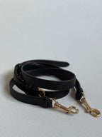 Coach Sydney Black with Strap and Gold Hardware (Burgundy Interior)
