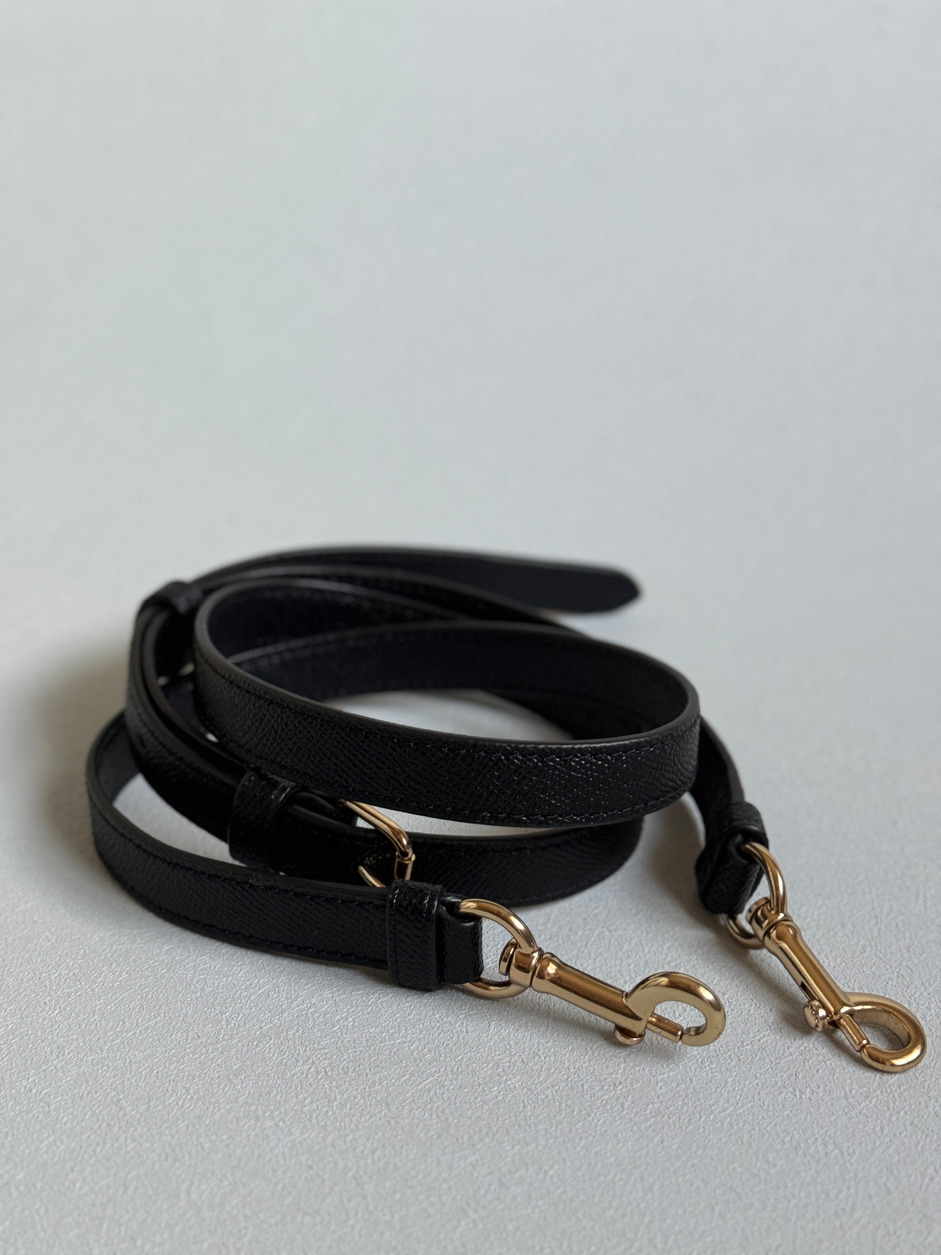 Coach Sydney Black with Strap and Gold Hardware (Burgundy Interior)