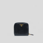Prada Black Saffiano Leather Compact Wallet