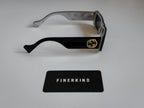 Gucci Seasonal Eyewear - Slim Rectangular Frame Sunglasses Size 52