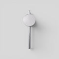ESTYNE Studio Studio Sconce in brushed stainless steel with a minimalist circular design for modern wall lighting.