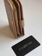 Prada Saffiano Leather Compact Wallet in Cammeo Multicolor