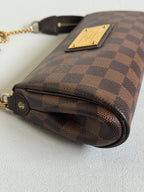 Louis Vuitton 2011 Damier Ebene Eva Pochette Handbag