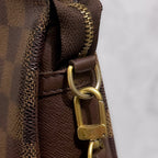 Louis Vuitton 2003 Damier Ebene Trousse Pochette Makeup Handbag