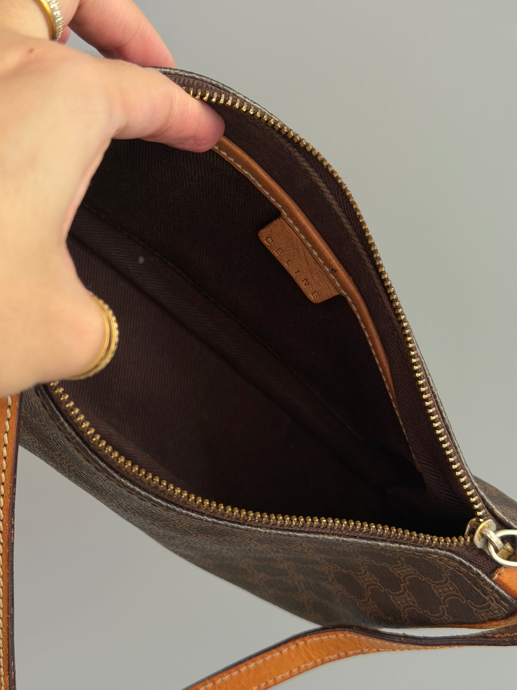 Celine Macadam Pattern Pochette Bag