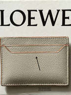 Loewe Anagram Plain Cardholder in Pebble Grain Calfskin