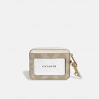 Coach Zip Card Case with Chain