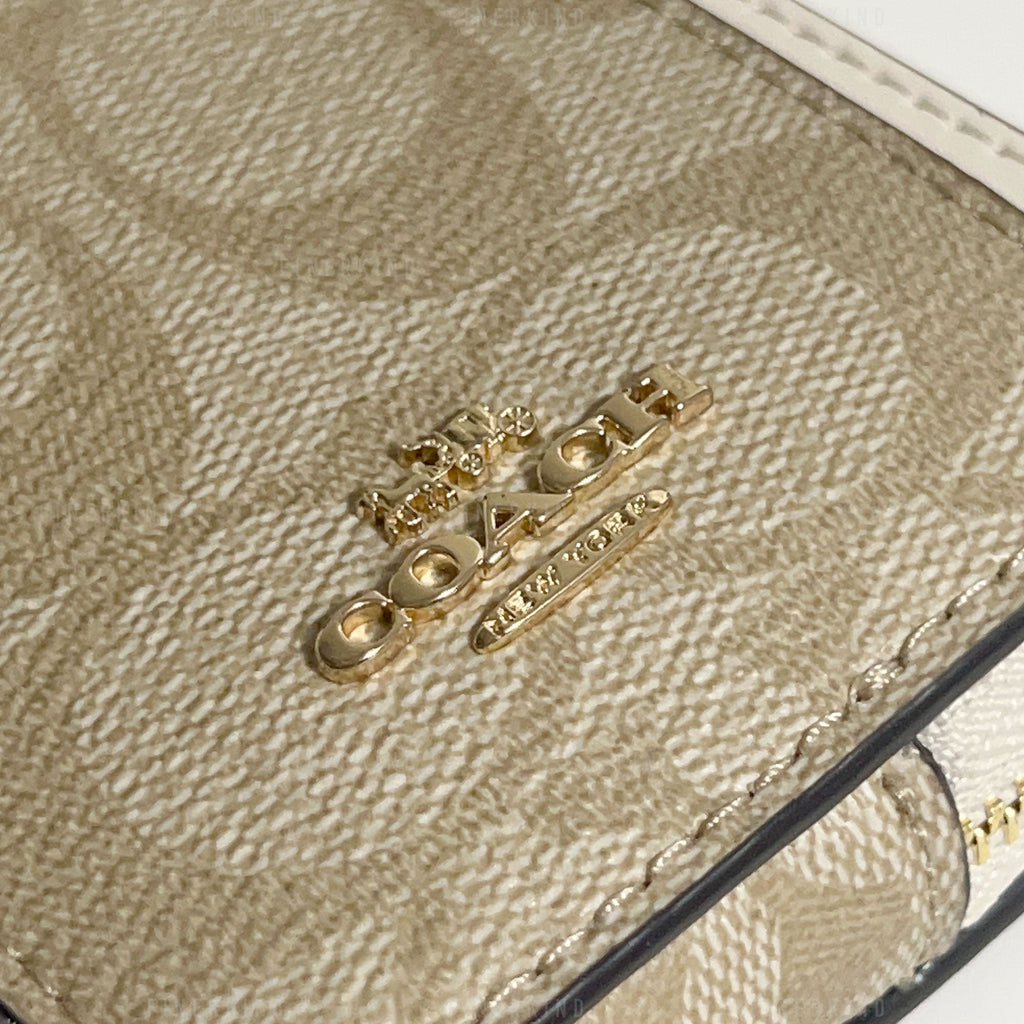 Coach Zip Card Case with Chain