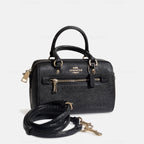 Coach Micro Rowan Black Hand Bag (with Strap) Rare