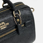 Coach Micro Rowan Black Hand Bag (with Strap) Rare