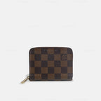 Louis Vuitton 2013 Damier Ebene Zippy Coin Purse / Card Case