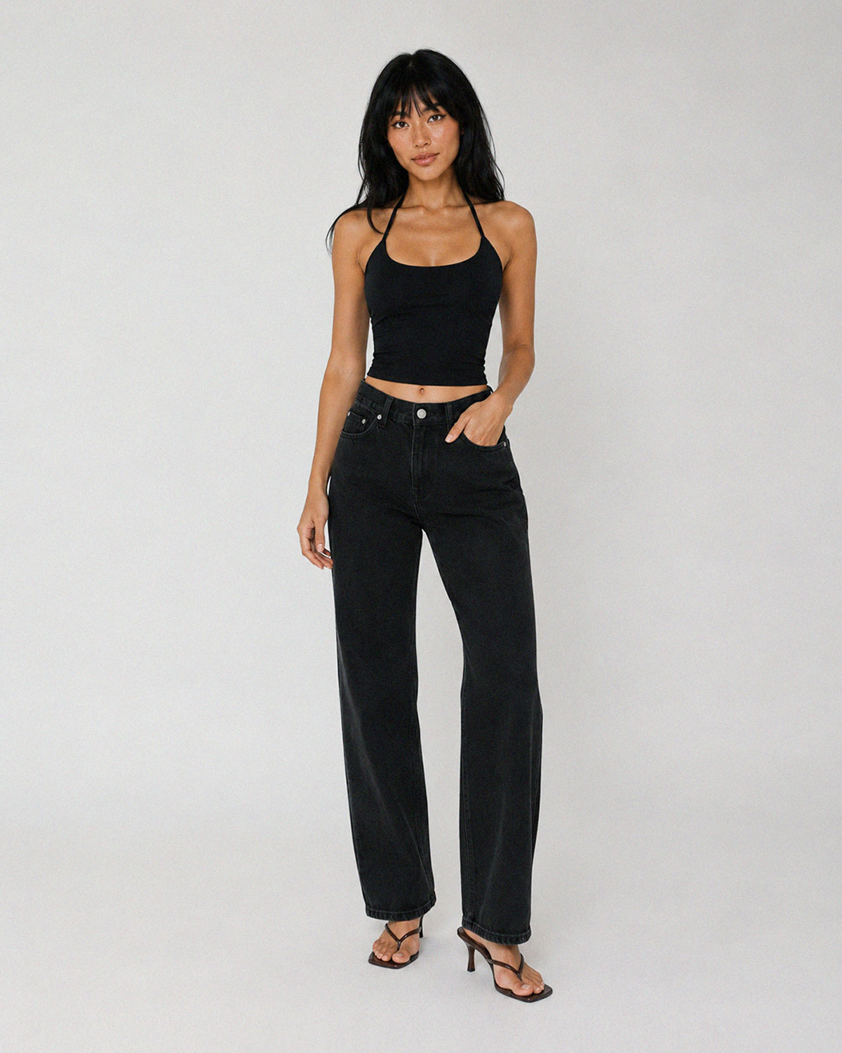Second Skin Halter Cami Top