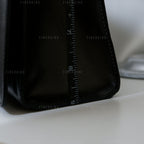 Gucci Vintage Black Leather and Gold Hardware Shoulder Bag