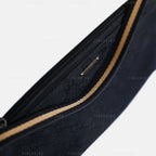 Gucci GG Black and Cream Boat Pochette Bag