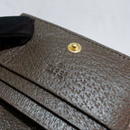 Gucci Ophidia GG Sherry Line Leather Compact Wallet on Chain