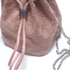 Gucci GG Canvas Pink Mini Bucket Bag