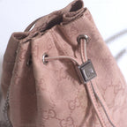 Gucci GG Canvas Pink Mini Bucket Bag