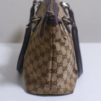 Gucci GG Canvas and Leather Tote Bag