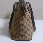 Gucci GG Canvas and Leather Tote Bag