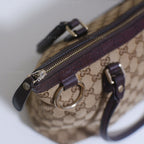 Gucci GG Canvas and Leather Tote Bag