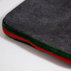 Gucci Cherry Line Black Denim Hobo Bag