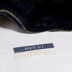 Gucci Cherry Line Black Denim Hobo Bag