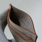 Loewe Anagram Plain Cardholder in Pebble Grain Calfskin