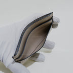 Loewe Light Oat Repeat Plain Cardholder in Embossed Silk Calfskin