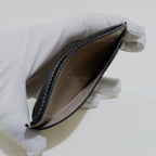 Loewe Light Oat Repeat Plain Cardholder in Embossed Silk Calfskin