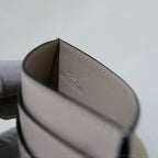 Loewe Light Oat Repeat Plain Cardholder in Embossed Silk Calfskin