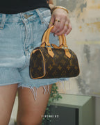Louis Vuitton 1998 Monogram Canvas Nano Speedy Handbag Collector's Item