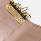 Gucci GG Pink Leather and Gold 6 Rings Key Holder