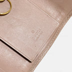 Gucci GG Pink Leather and Gold 6 Rings Key Holder