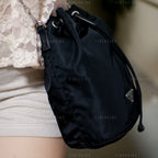 Prada Classic Black Mini Bucket Bag