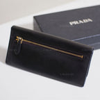 Prada Classic Black Long Wallet
