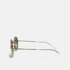 Rayban Round Sunglasses / Shades in Gold and Green Size 51