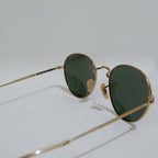 Rayban Round Sunglasses / Shades in Gold and Green Size 51