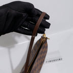 Louis Vuitton 2003 Damier Ebene Trousse Pochette Makeup Handbag