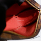 Louis Vuitton 2003 Damier Ebene Trousse Pochette Makeup Handbag