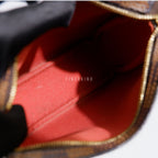 Louis Vuitton 2003 Damier Ebene Trousse Pochette Makeup Handbag